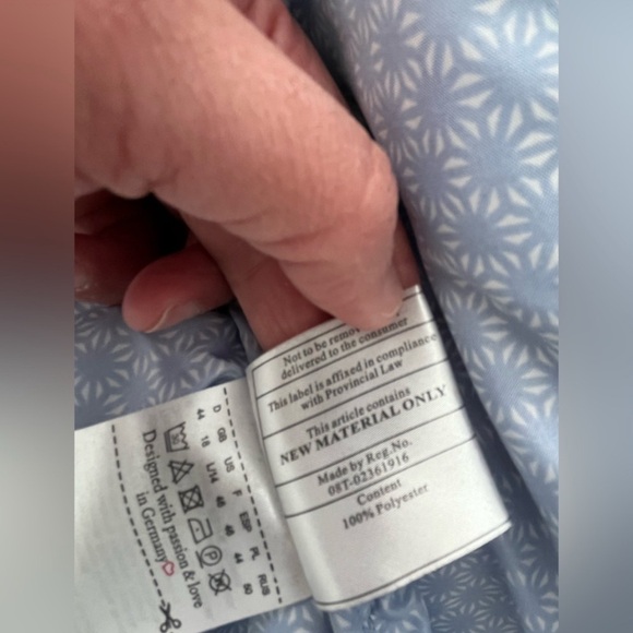 Olsen light blue Quilted Jacket- Large - Picture 6 of 11